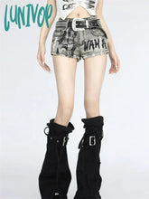 Lunivop Women’s Cartoon Pattern Printing Denim Shorts Summer New Hot Girl Street Casual Female